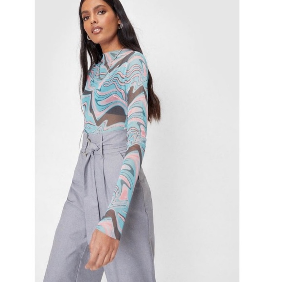 Nasty Gal Mesh Bodysuit - Picture 1 of 7